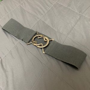 Talula Clip On Grey Stretchy Belt - Size L